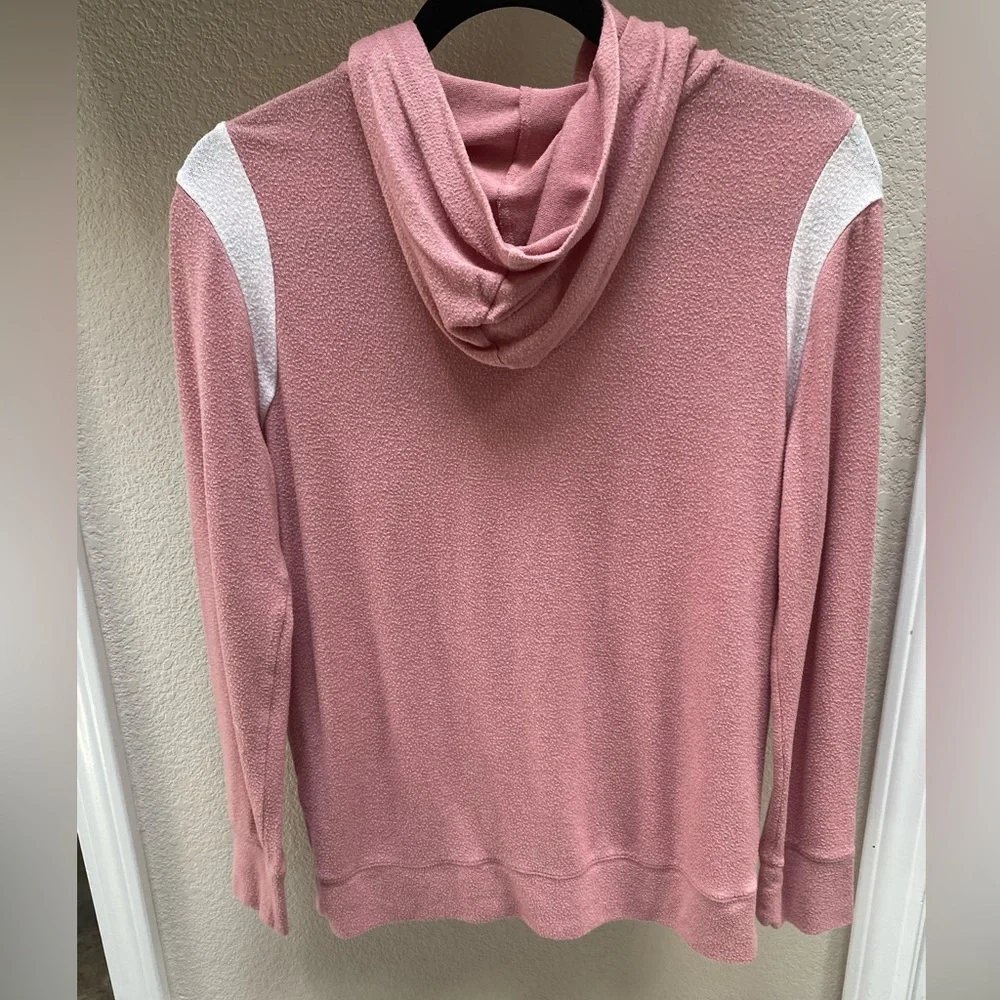 Old Navy, Girls, Pink and White, Lightweight Hoodie, Size XL (14)